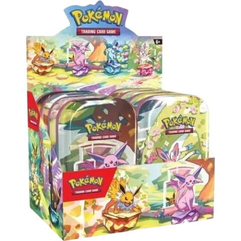 Pokémon TCG Scarlet & Violet: Prismatic Evolutions Mini Tin Display