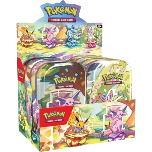 Pokémon TCG Scarlet & Violet: Prismatic Evolutions Mini Tin Display